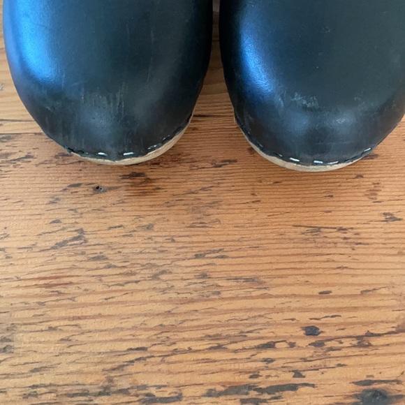 No.6 5" Shearling Clog Boot Mid Heel Suede Size 7 - Picture 9 of 13